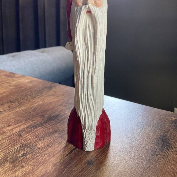 Applause Santa Claus Tall Taper Candle Holder 1994 Holiday Christmas - Picture 2 of 7